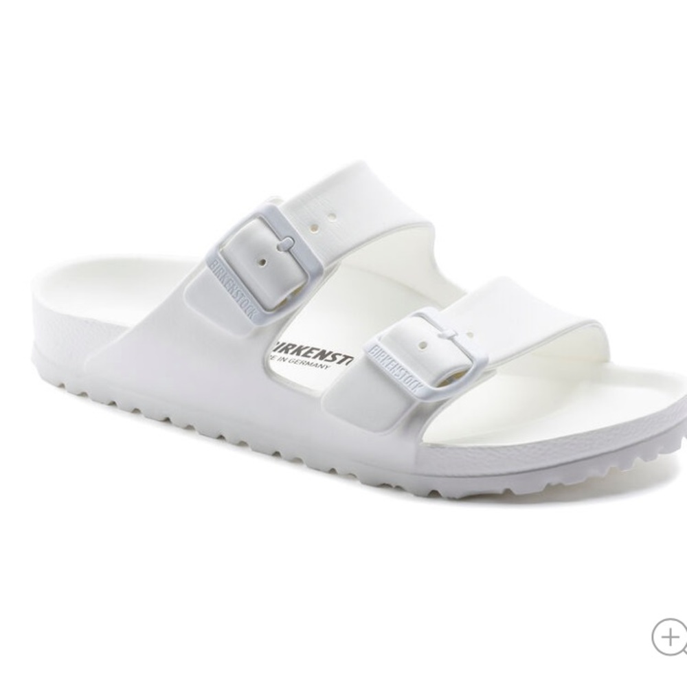 white rubber birks